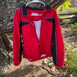 Vintage Wilson Red & Black Windbreaker Jacket Size L 90s/2000s Retro